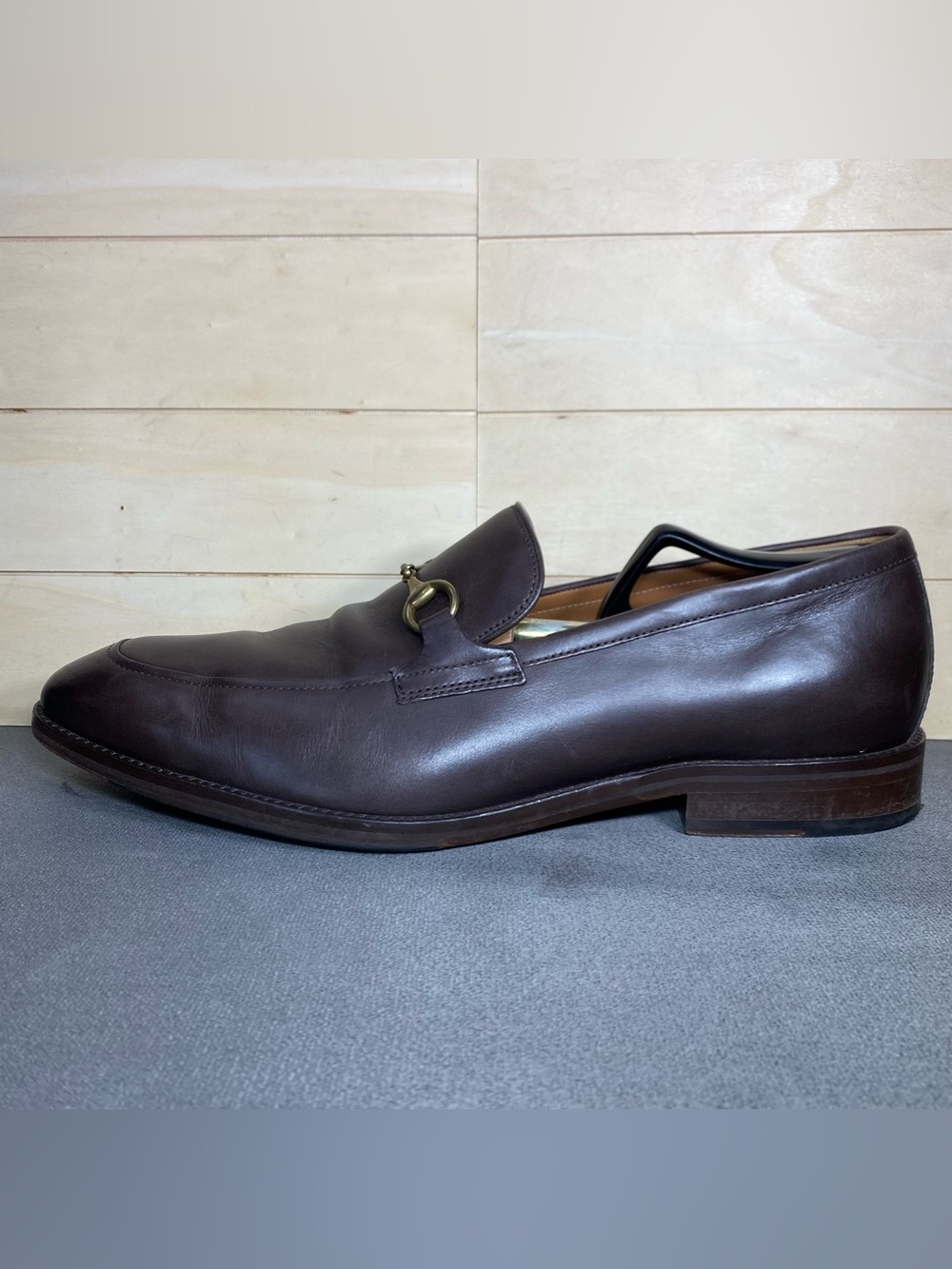 Johnston Murphy Sullivan Bit Loafer Brown Leather Men's Size 11.5 M Dress Shoes - Picture 4 of 11